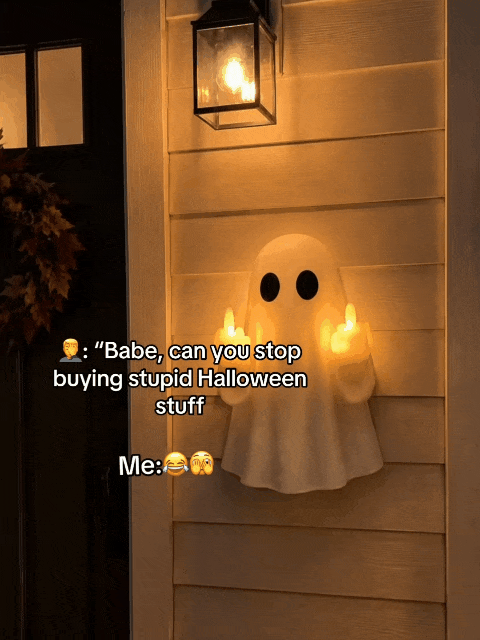 Funny Middle Finger Ghost Night Light