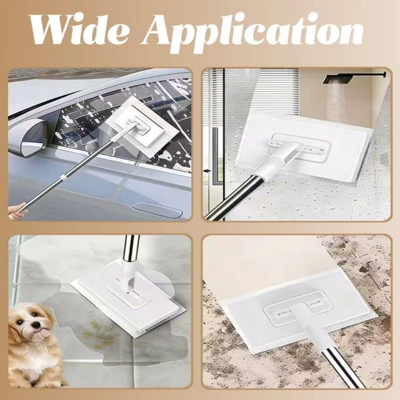 360 degree swivel mop for multiple surfaces