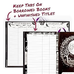 conquest journals; waiting for the night; reading journal; readers notebook; gift for reader; gothic