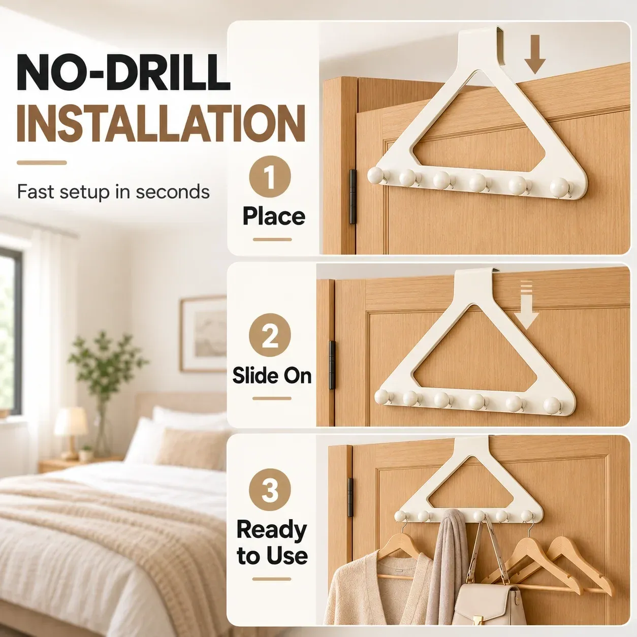 🔧 No-Drill Installation