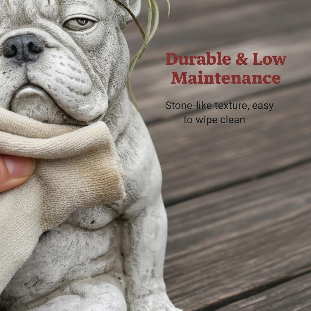 Grumpy French Bulldog planter product details