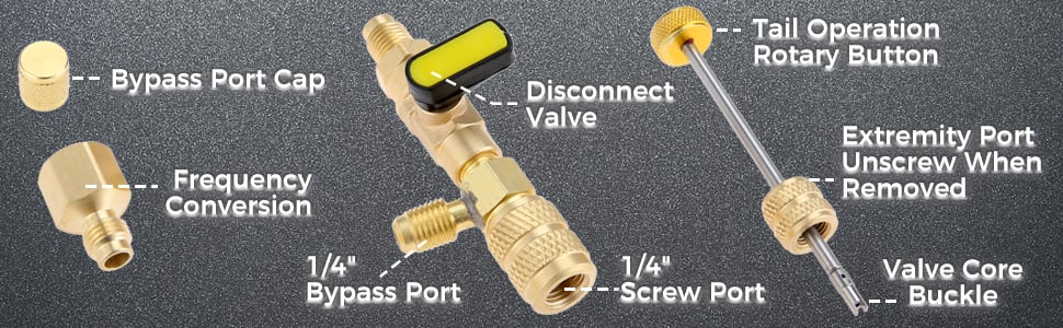 SAE Male Valve Core Remover Installer
