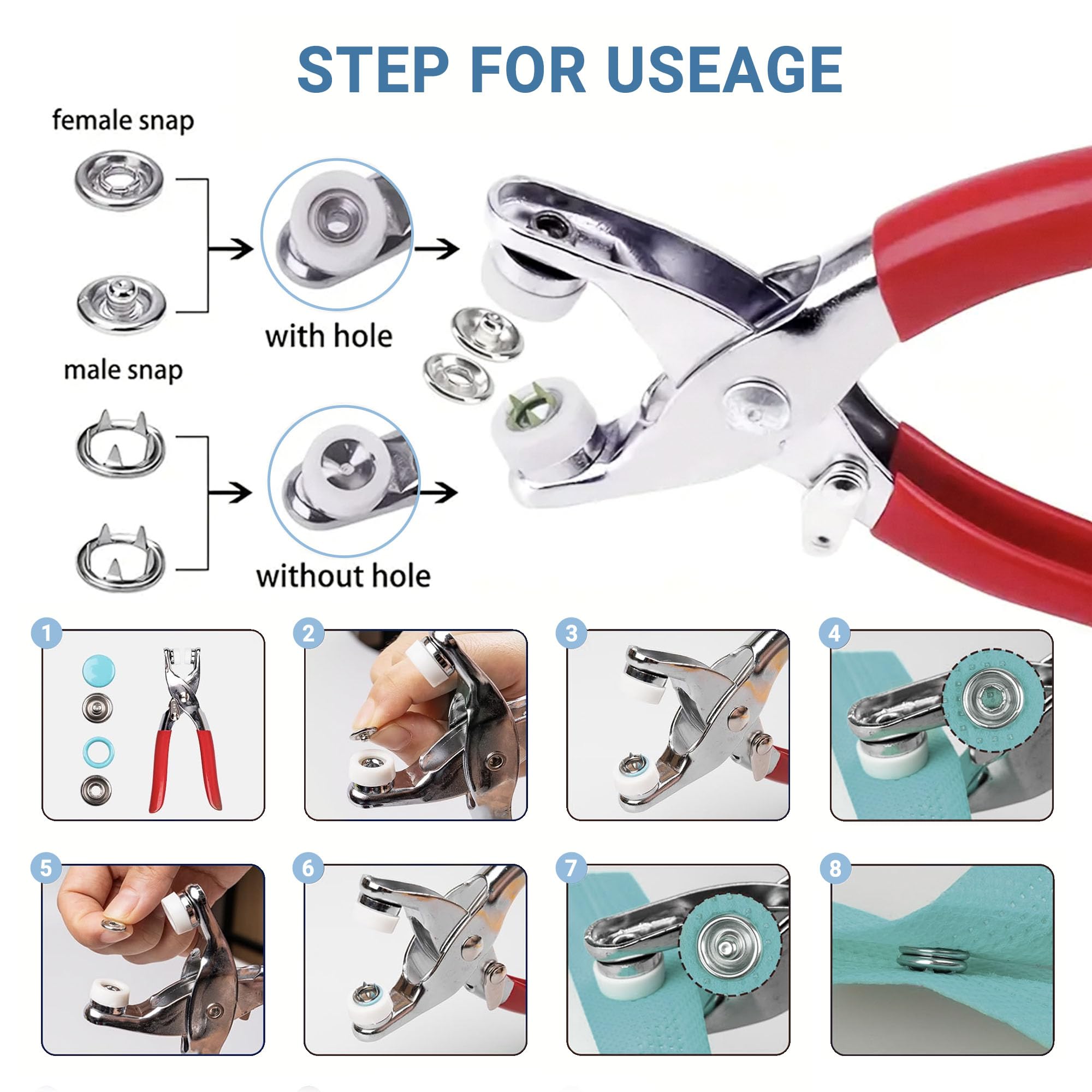 How to Use Snap Fastener Pliers