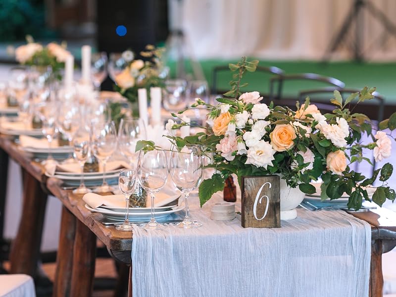 ivory cheesecloth table runner