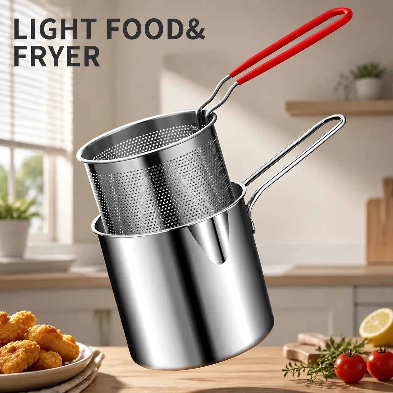 Light Food Mini Fryer Set