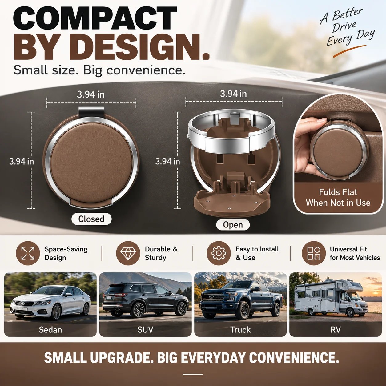 Foldable Car Cup Holder Phone Storage Foldable Car Cup Holder Phone Storage