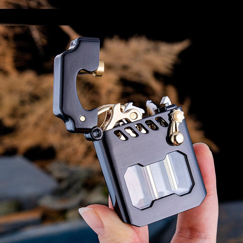 Brushed metal lighter finish