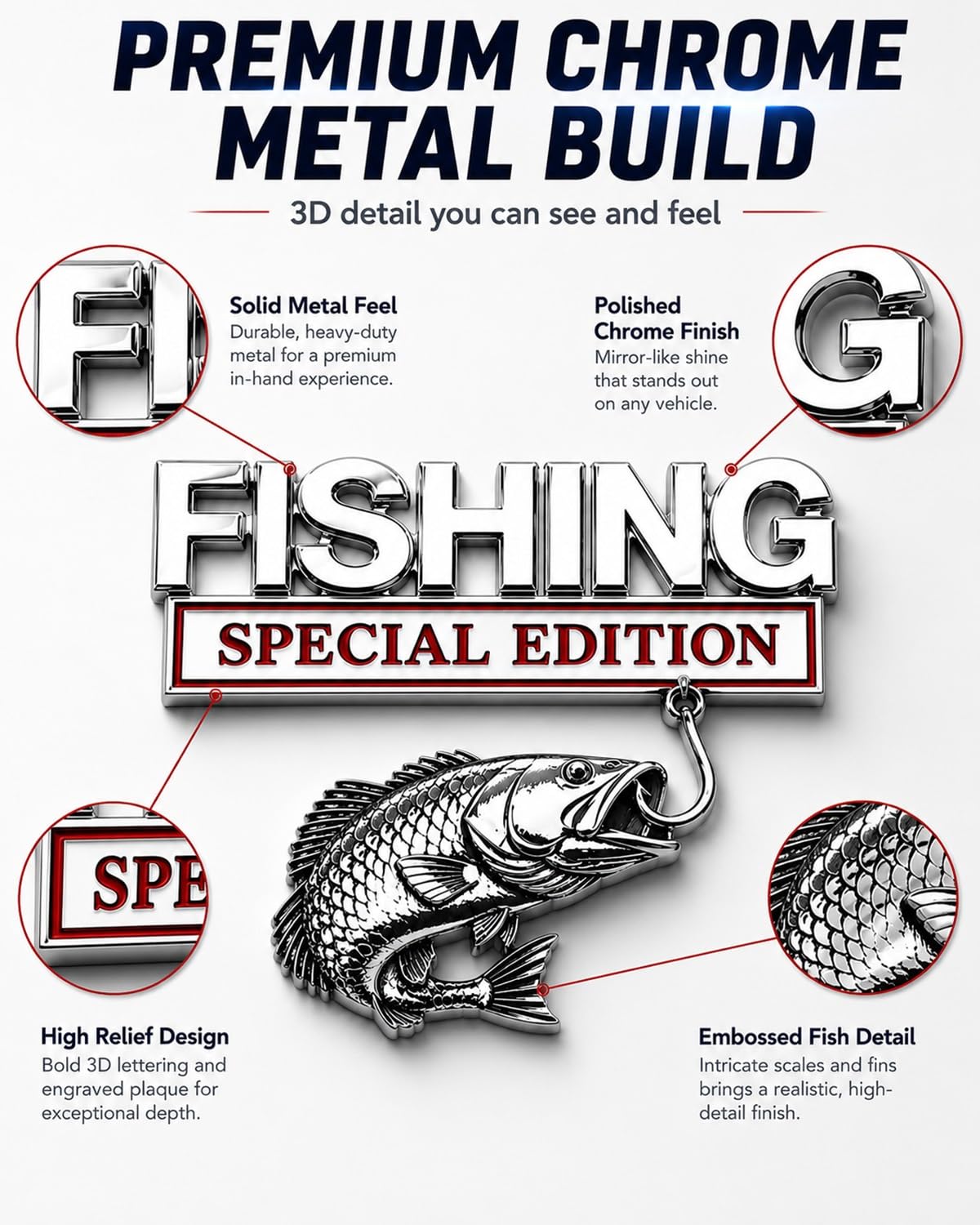 Premium Chrome Metal Build Details