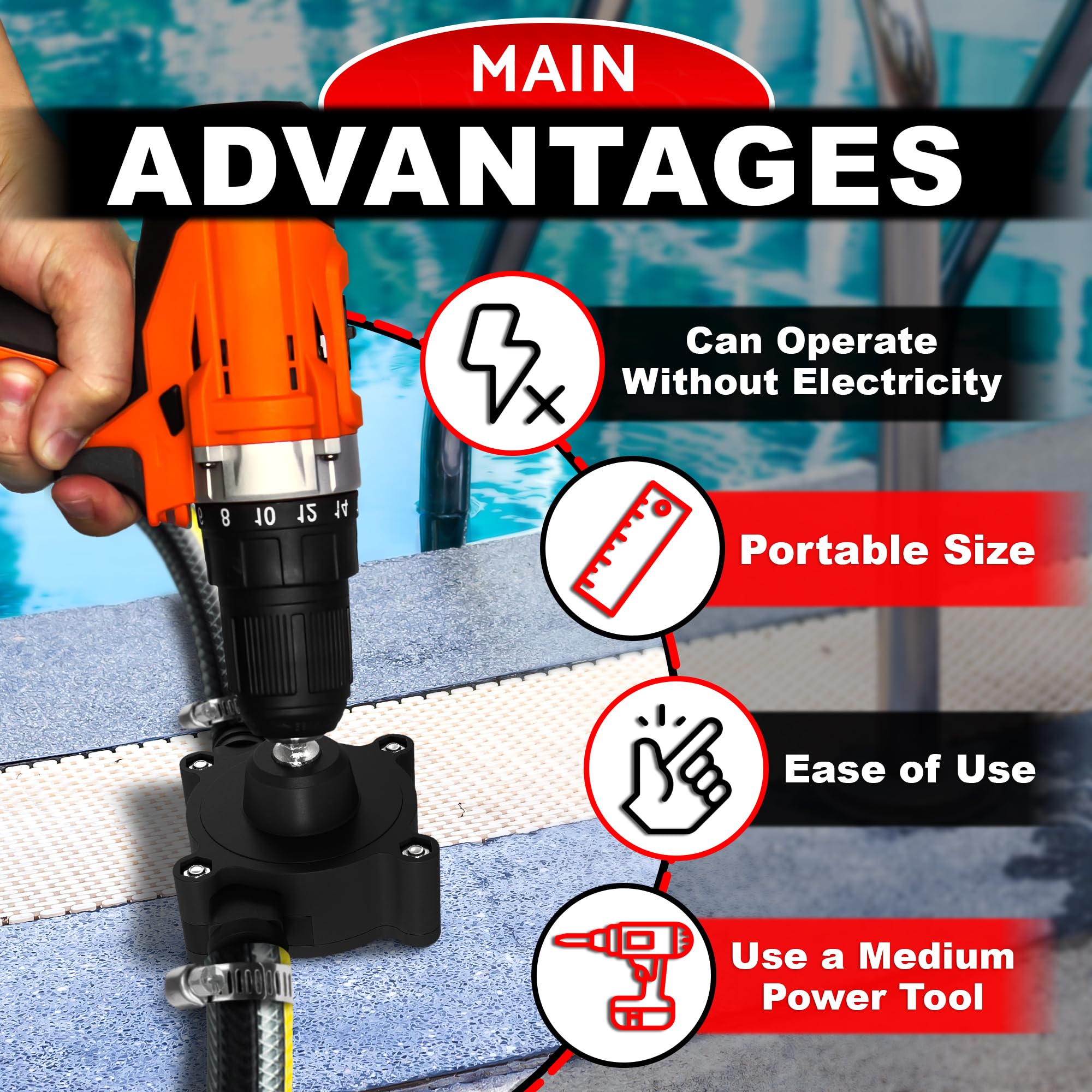 Main Advantages of Electric Drill Driven Water Pump