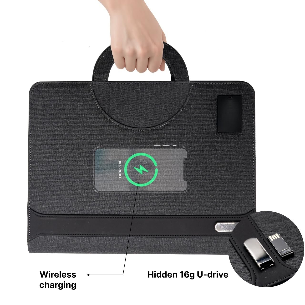 Wireless Charging and Hidden 16G U-Drive Feature