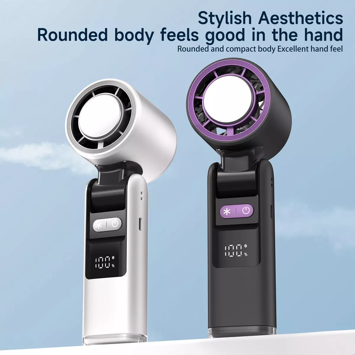 🔥Ventilador de resfriamento com tela digital de 100 velocidades