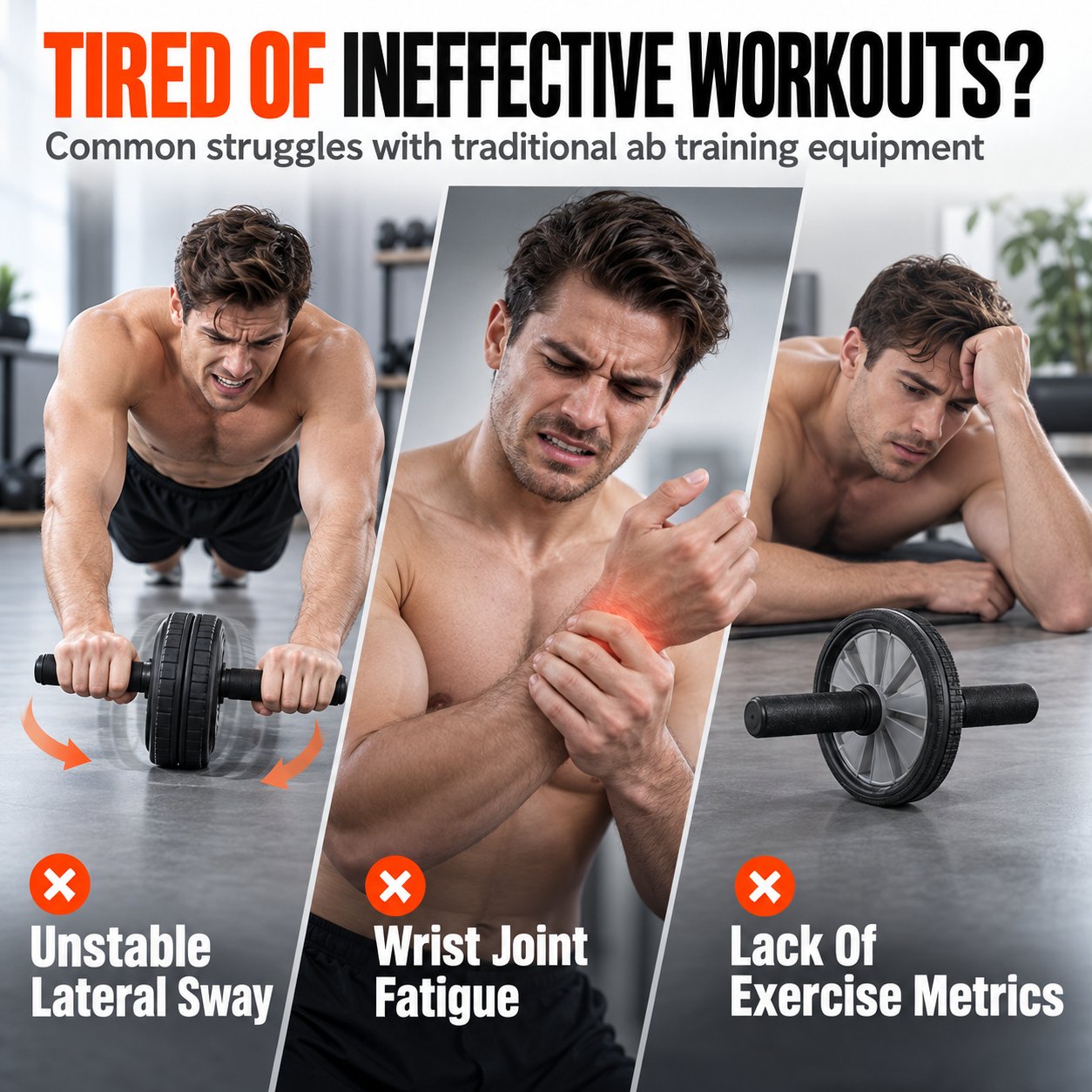 Smart ab roller home training
