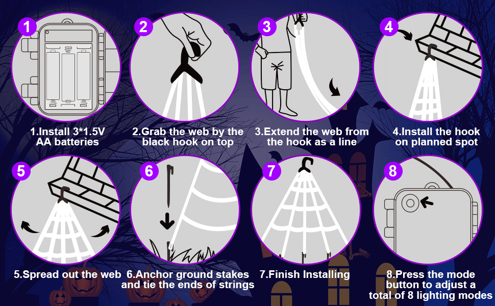 How to use the spider web