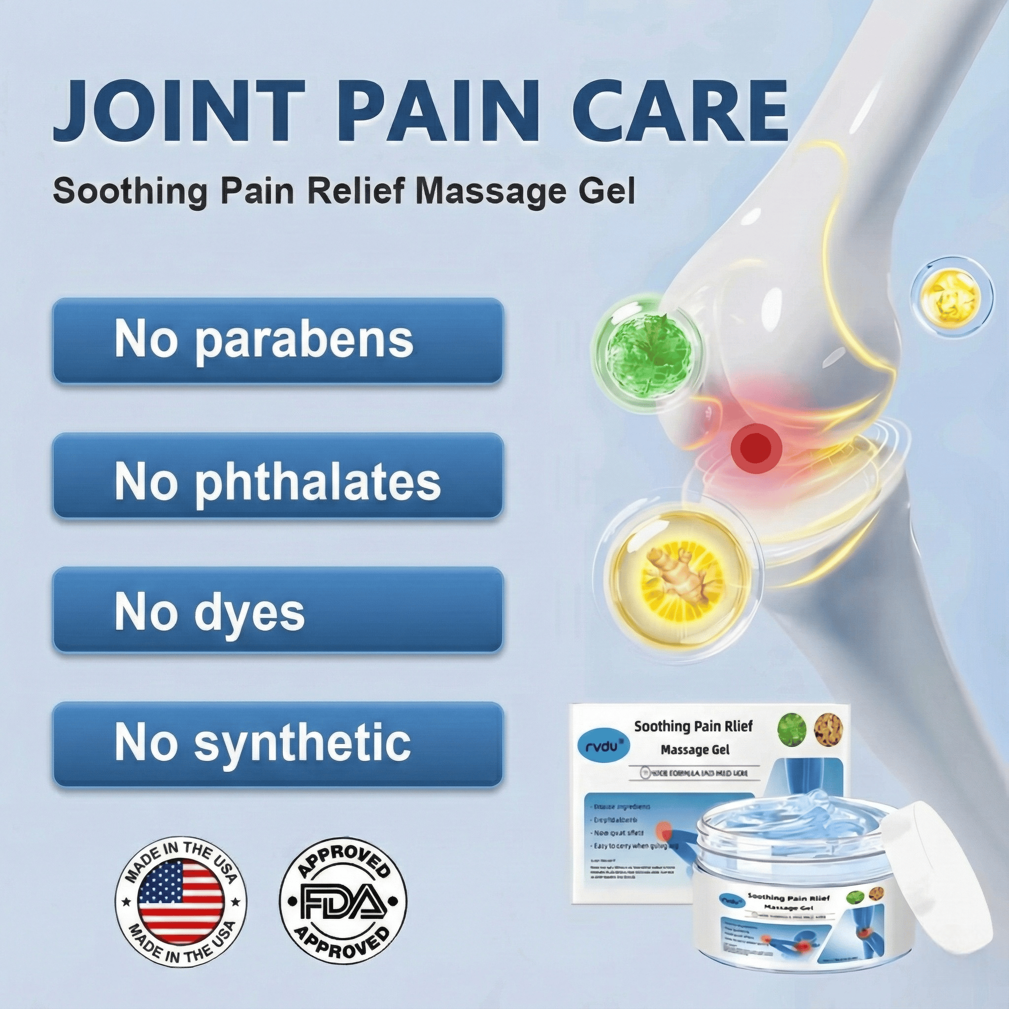 Joint Pain Care Massage Gel Product Joint Pain Care Massage Gel Product