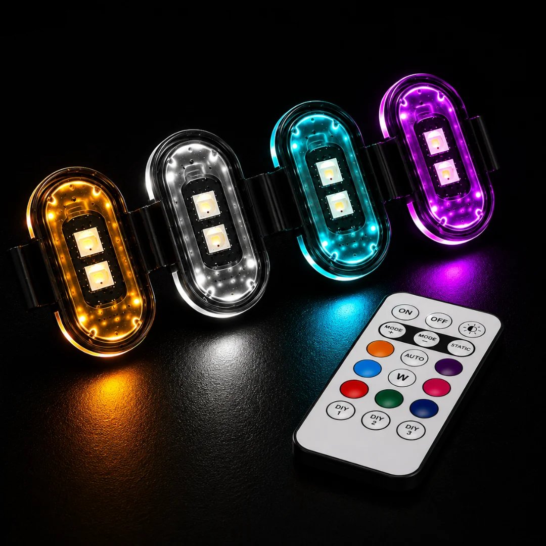 Eight color RGB lighting options