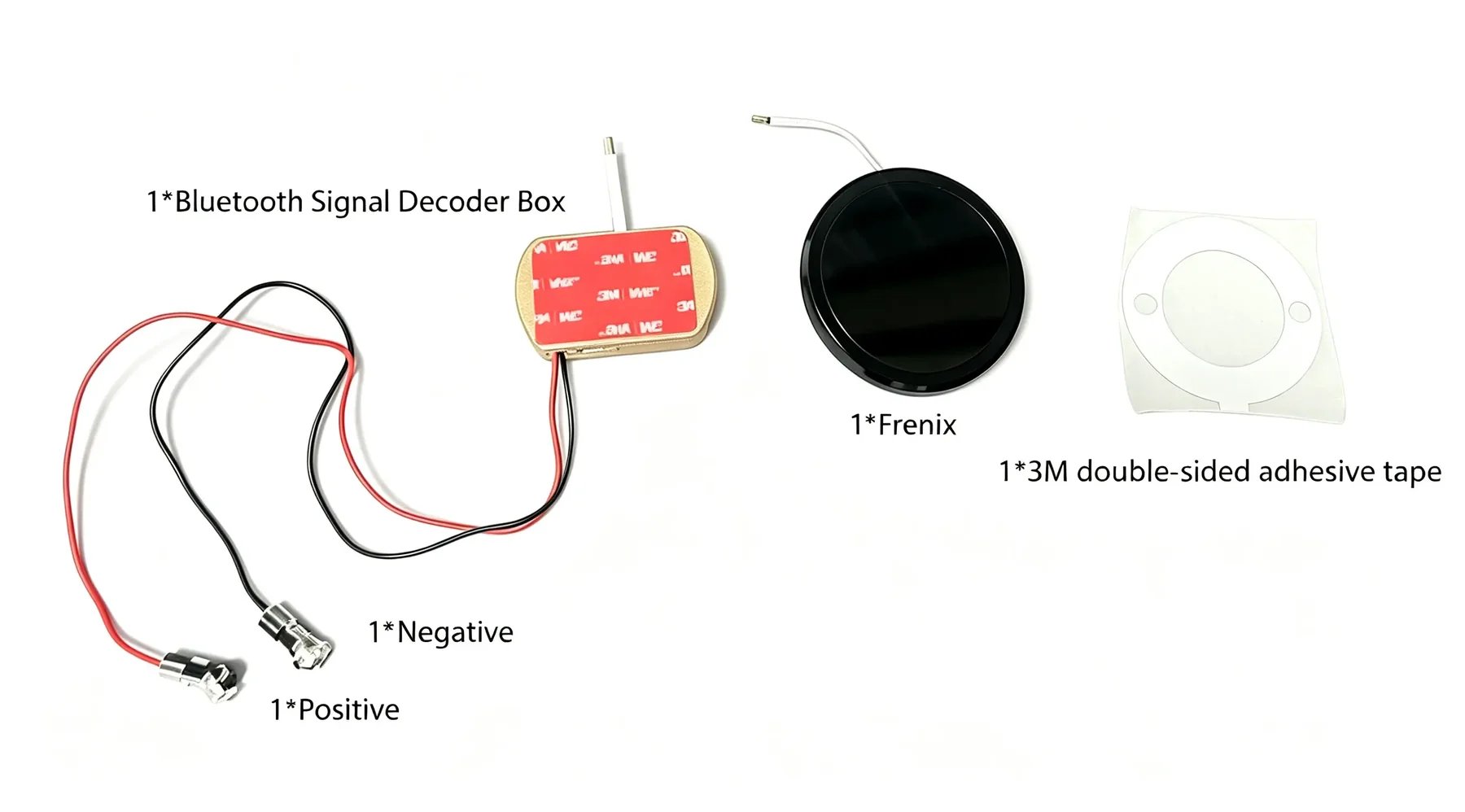 Dynamic LED rear emblem display package contents