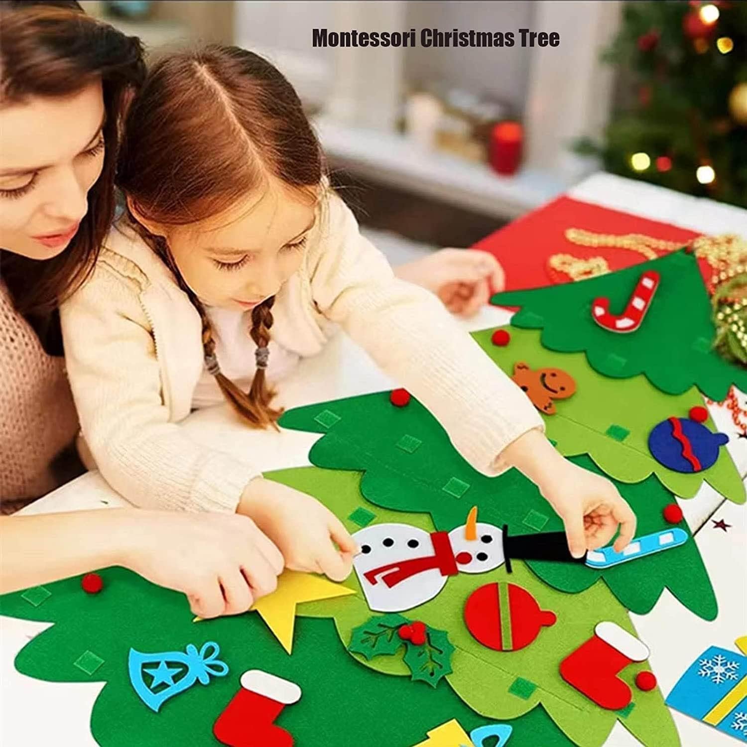 Kids felt tree skill-building activity