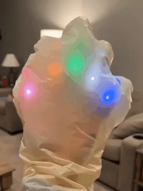 Projection Finger Light in use