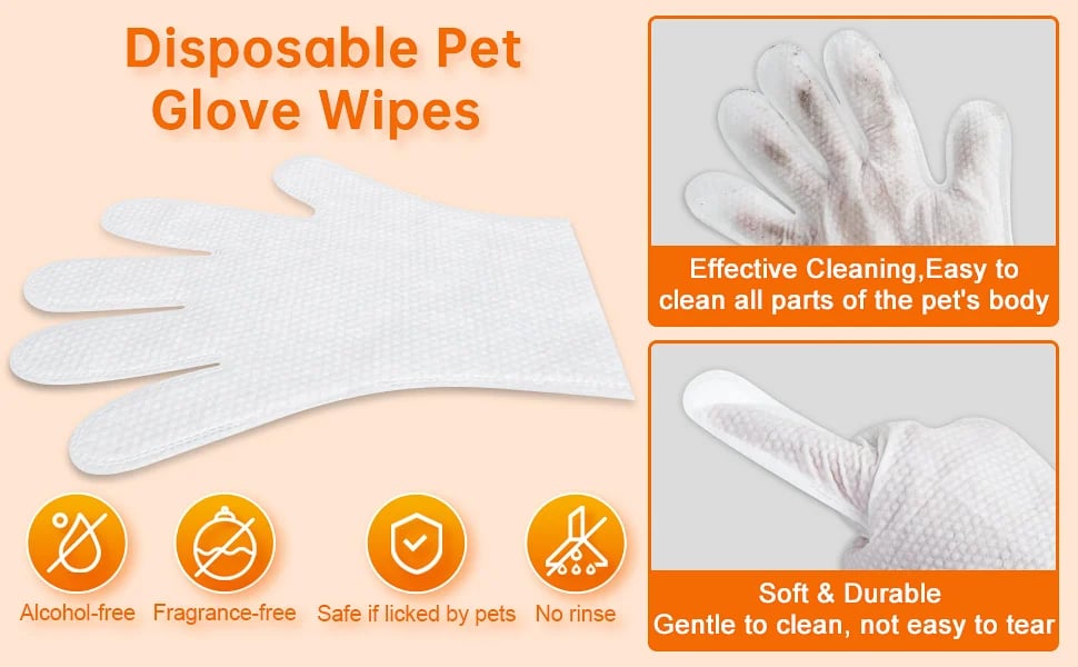 dog cleaning gloves