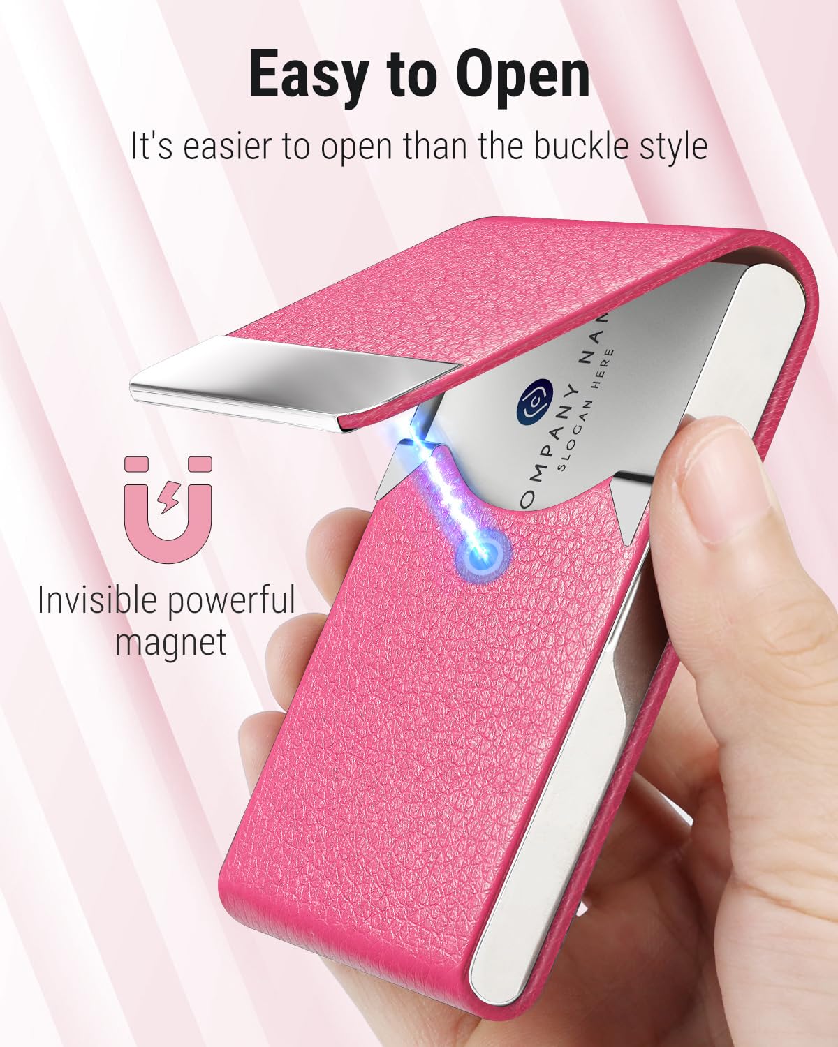 Easy to open invisible powerful magnet closure
