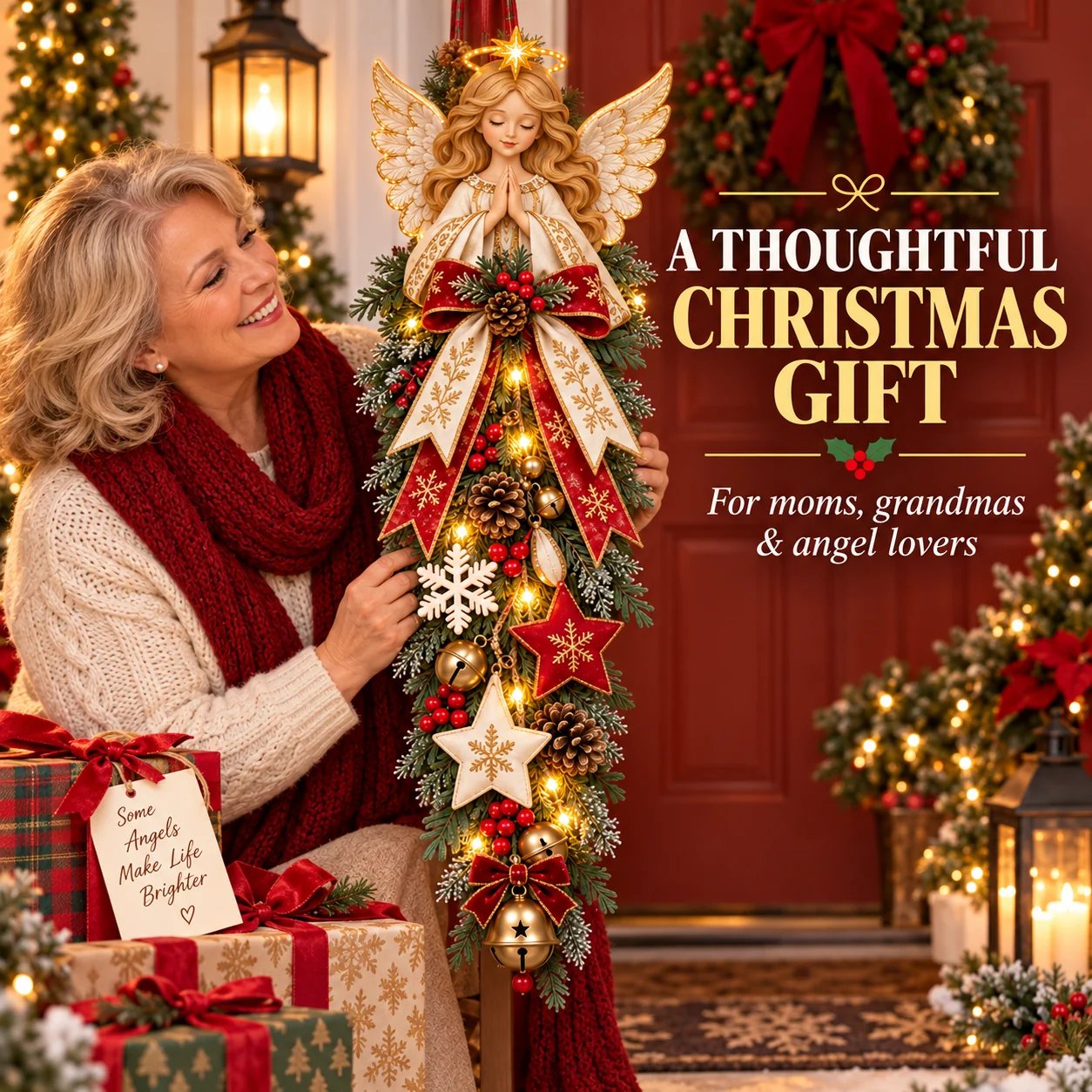 Angel Door Swag Gift Scene