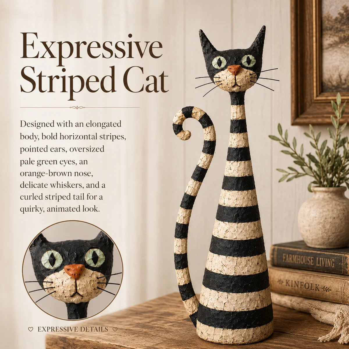 Expressive Striped Cat