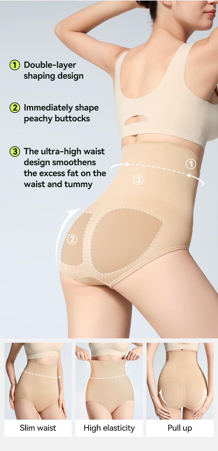 Product Introduction of [2-Pack] Kakapeople Women's Tummy Control Butt-Lifting Shapewear, Sexy and Comfortable High-Waist Body Sculpting Garment Womenswear Compression 3