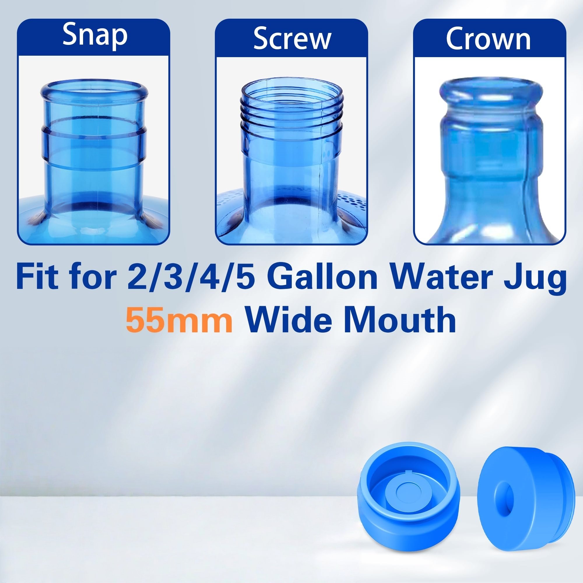 Compatibility Chart for Snap, Screw, and Crown Tops
