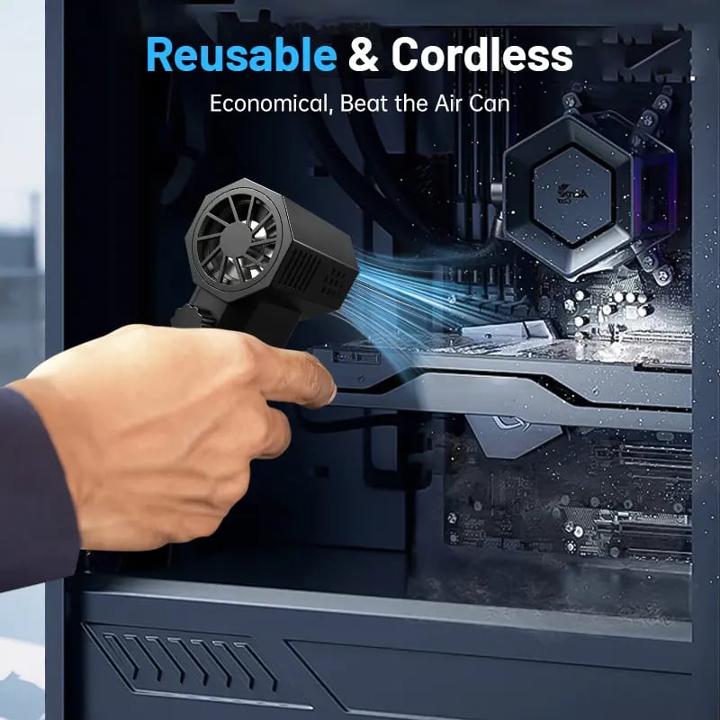 Rechargeable cordless turbo fan