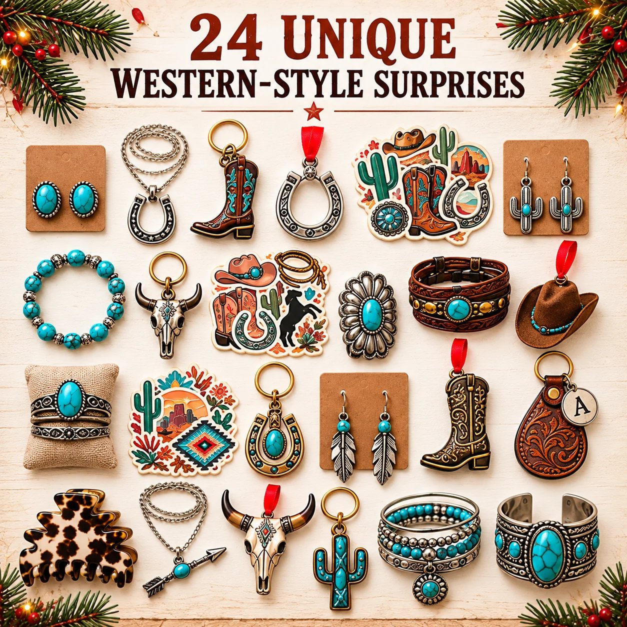 Cowgirl inspired Christmas calendar lifestyle