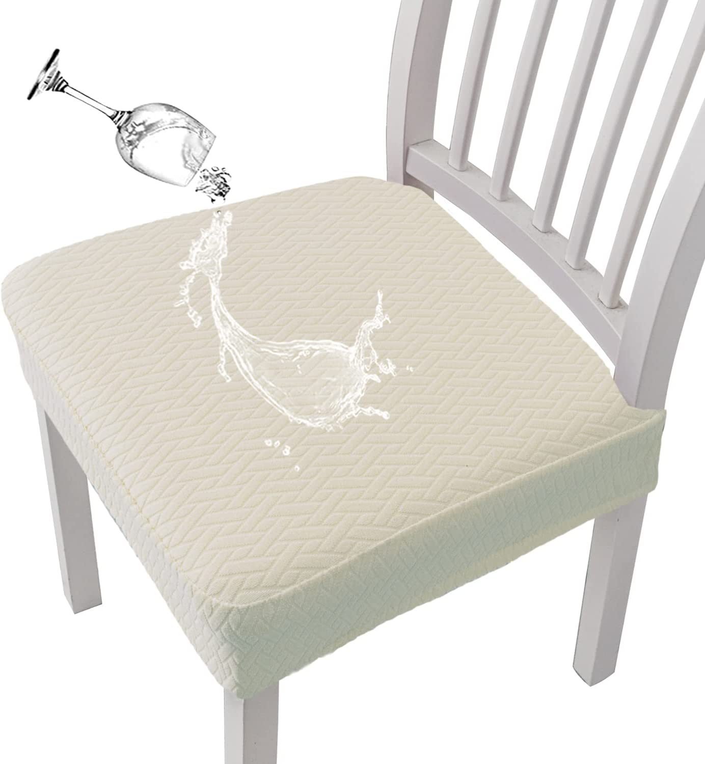 Chair Covers ! Durable, Stylish & Easy-Clean - Classic pattern (2025 new upgrade is more waterproof and dustproof!) / Beige