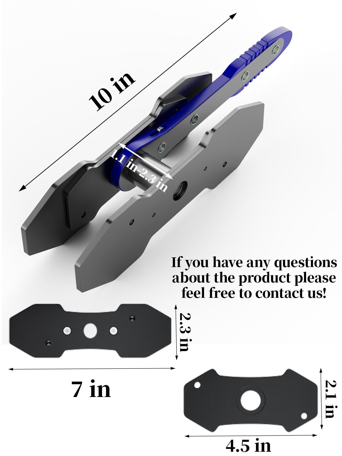 Brake piston press tool for garage repairs