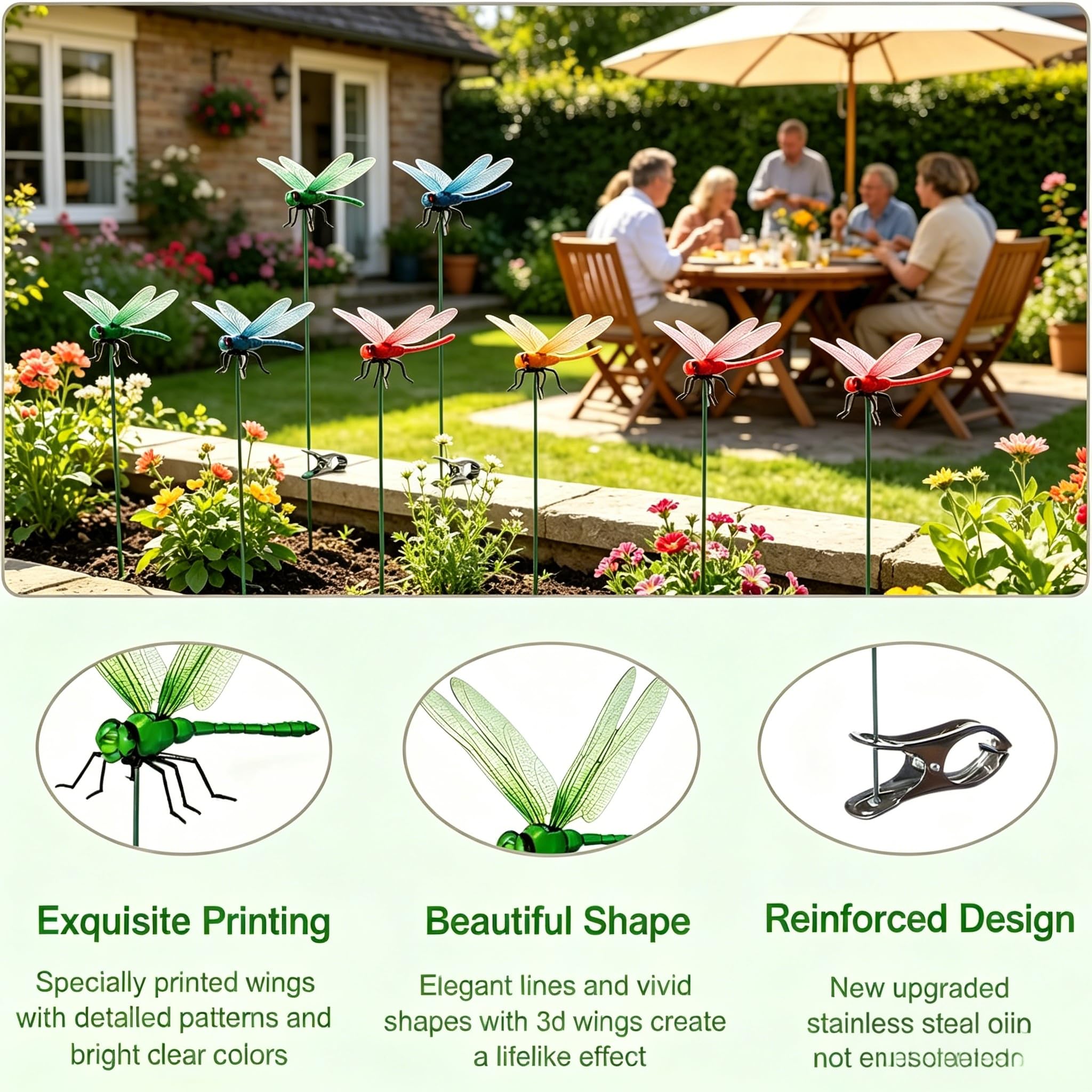 Exquisite printing and reinforced stainless steel clip design