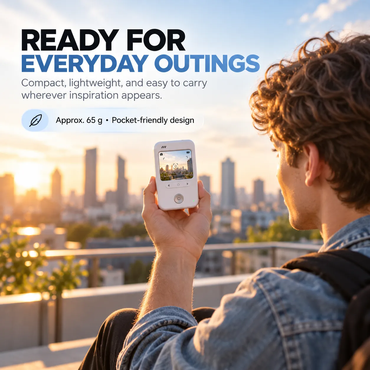 Ready For Everyday Outings - Approx. 65 g pocket-friendly design