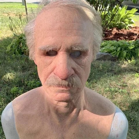 Old man latex mask package