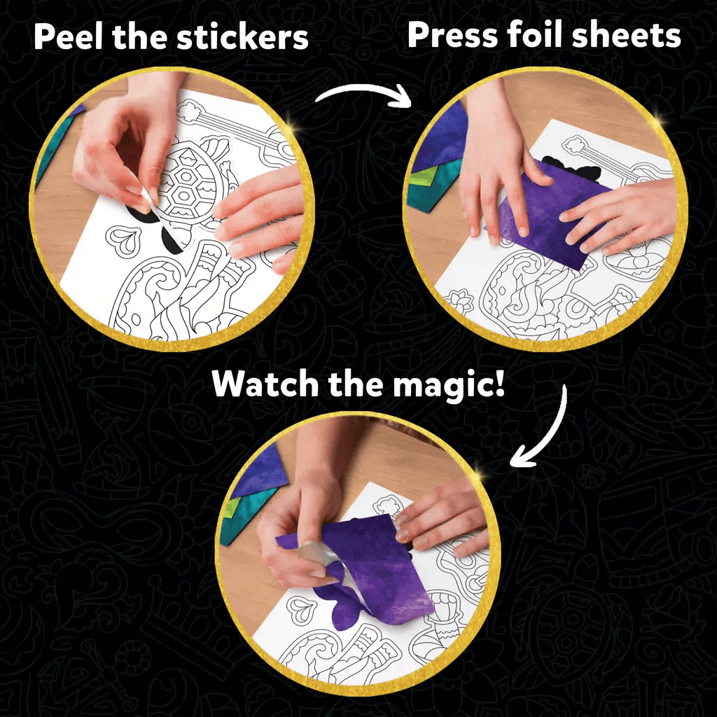 Foil Fun Pretty Patterns | No Mess Art Kit (Ages 7+)