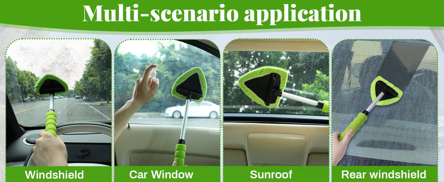 Multiple car glass cleaning applications
