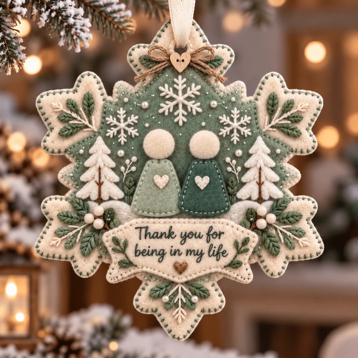Felt Christmas ornament styles