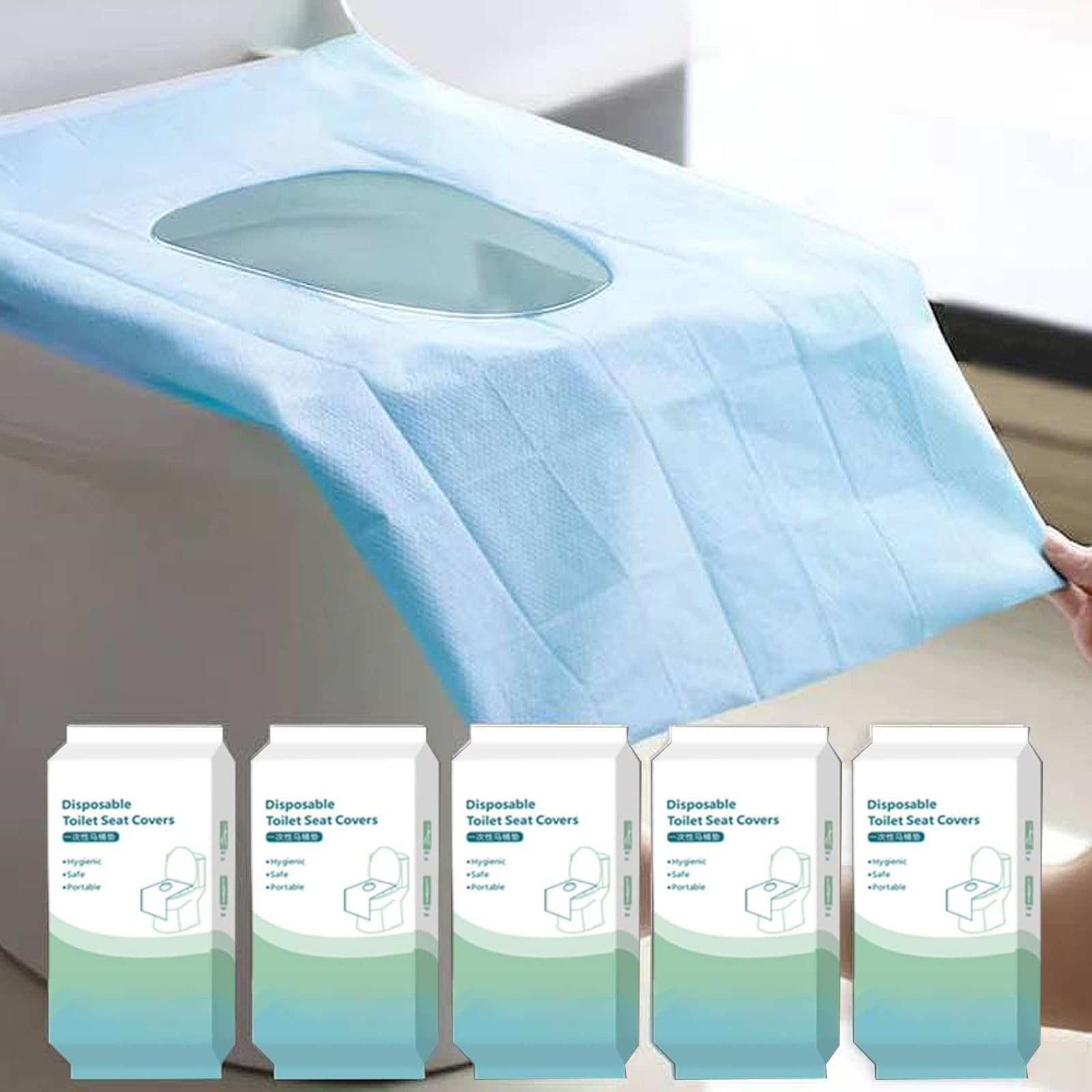 Disposable toilet seat covers with individual packaging