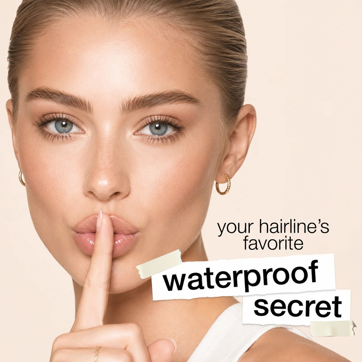 Natural matte finish that blends with real hair