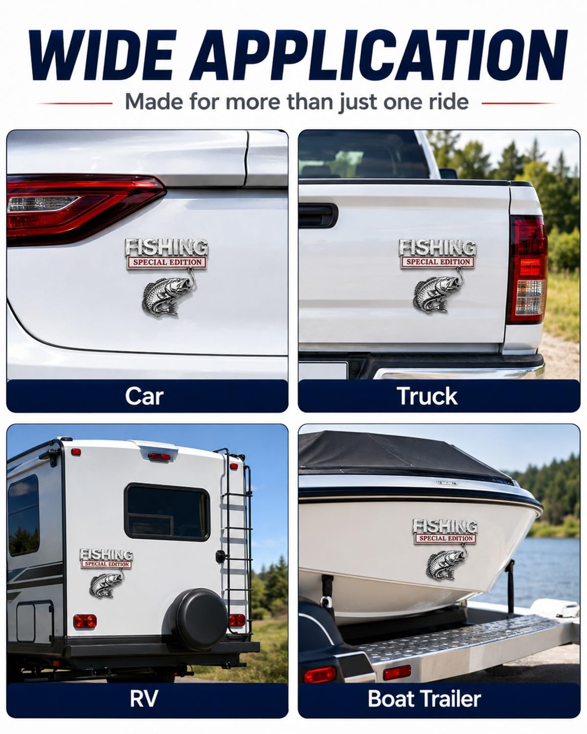 Wide Application on Truck SUV RV Boat Trailer