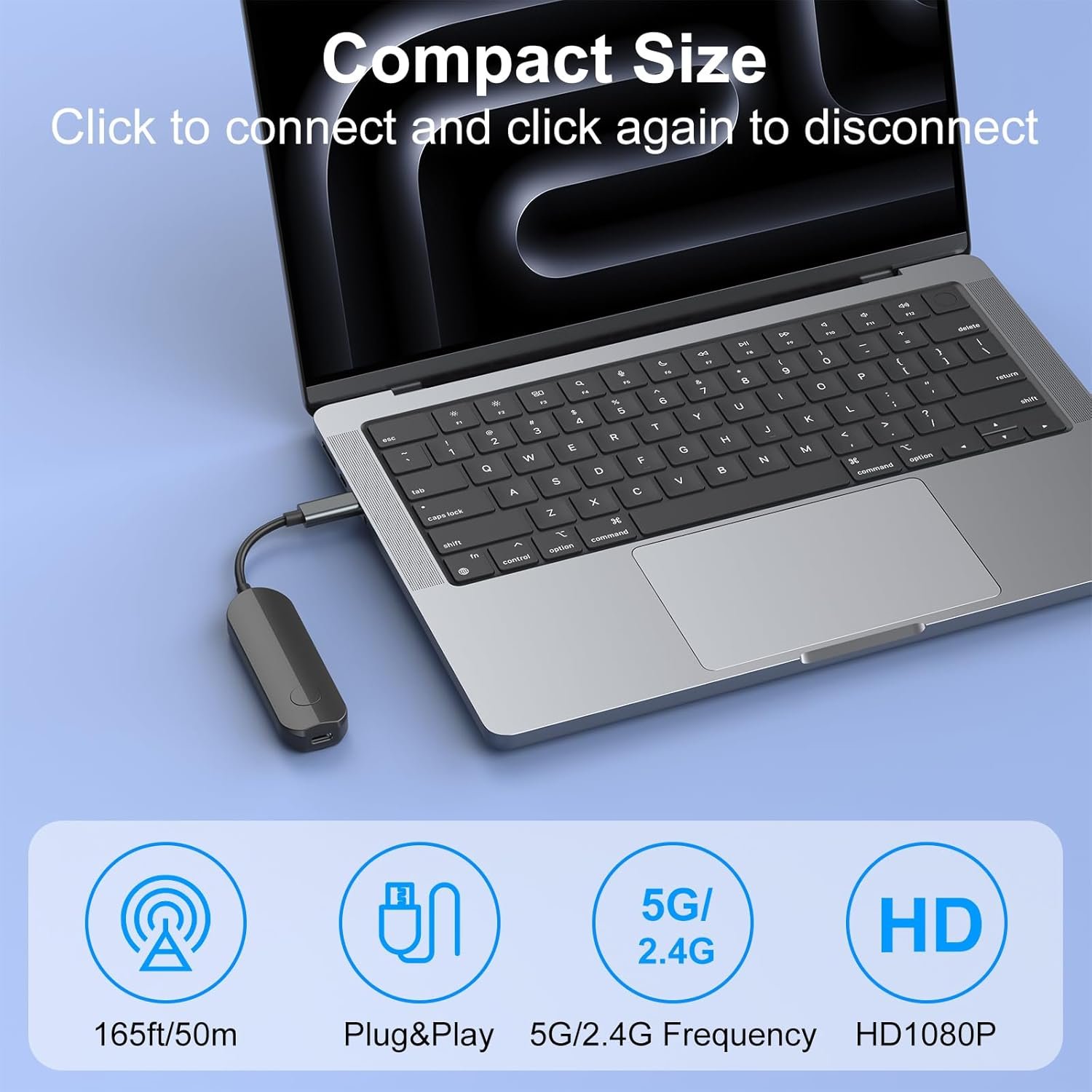 Plug and Play Wireless HDMI Laptop Connection
