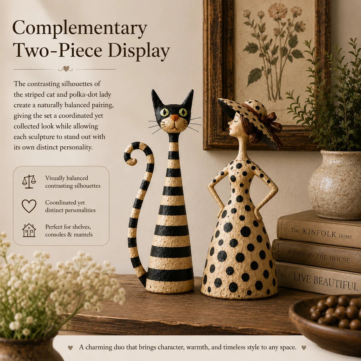 Complementary two piece display