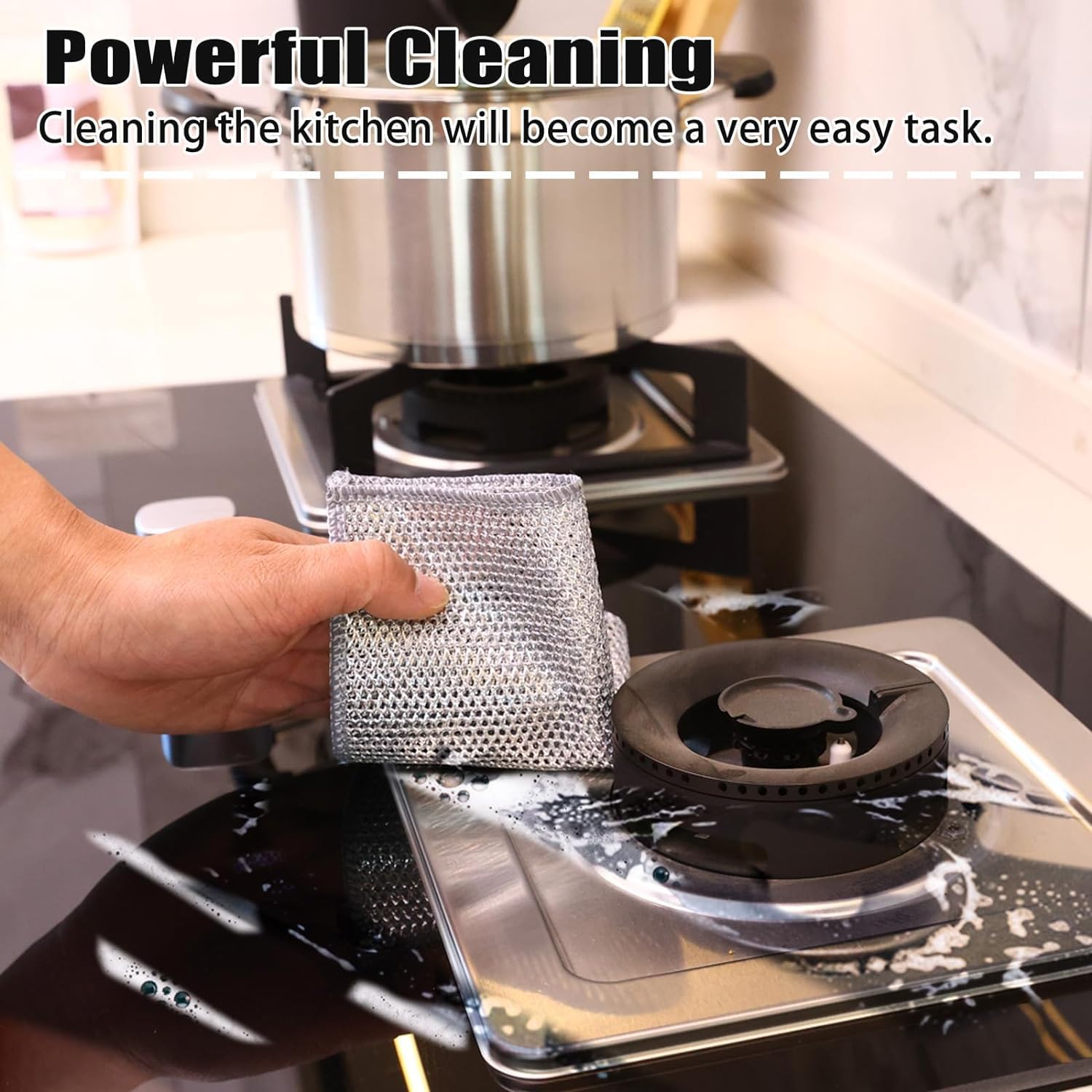 Powerful Cleaning on Stove Tops