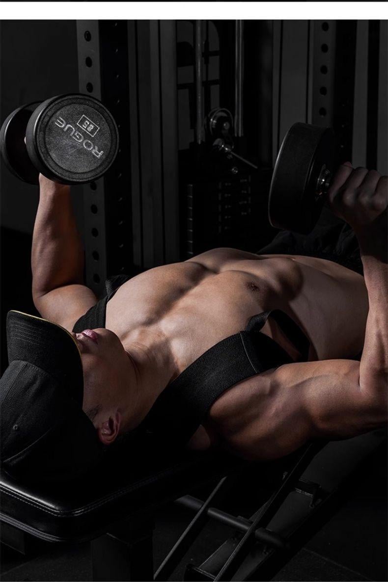 GETBED Fitness heavy shoulder straps, bench presses, shoulder support, shoulder training, press lifts,chest straight, straight back correction, open shoulder assist straps, Heavy Shoulder straightener breathable Healthcare so comfortable ValentinesDayGift