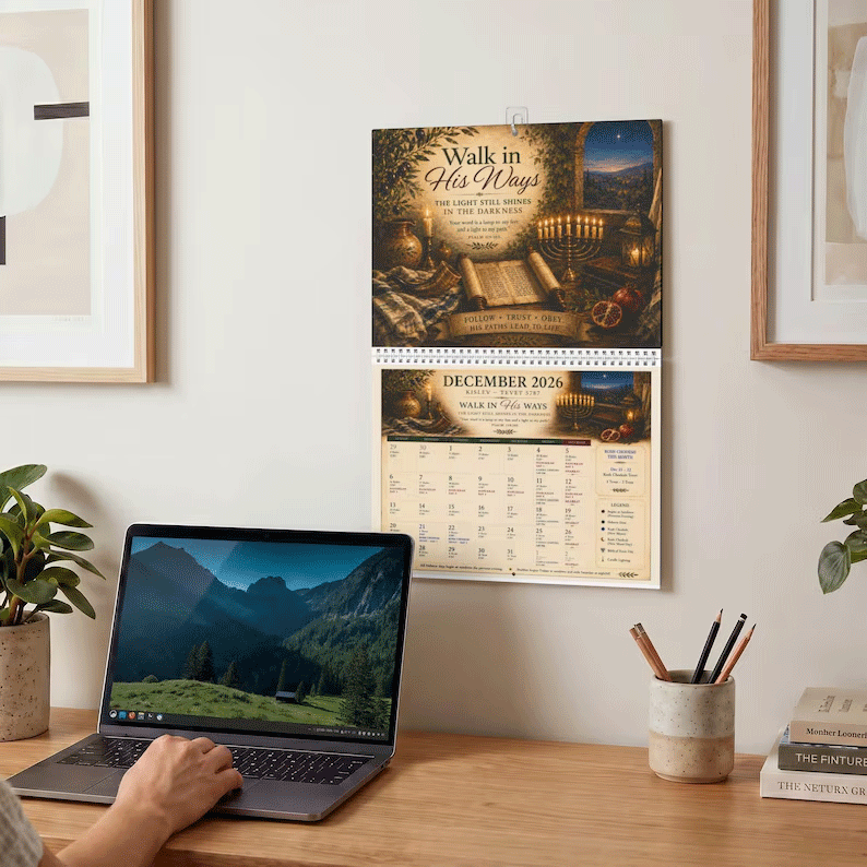 Biblical calendar monthly artwork preview