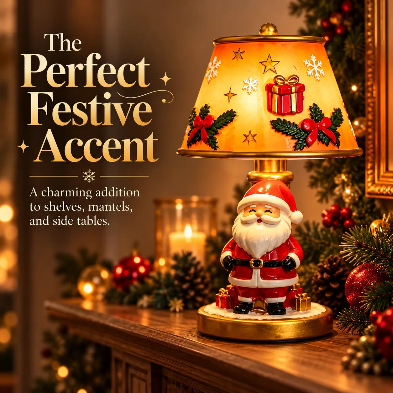 The Perfect Festive Accent - A charming addition to shelves, mantels, and side tables