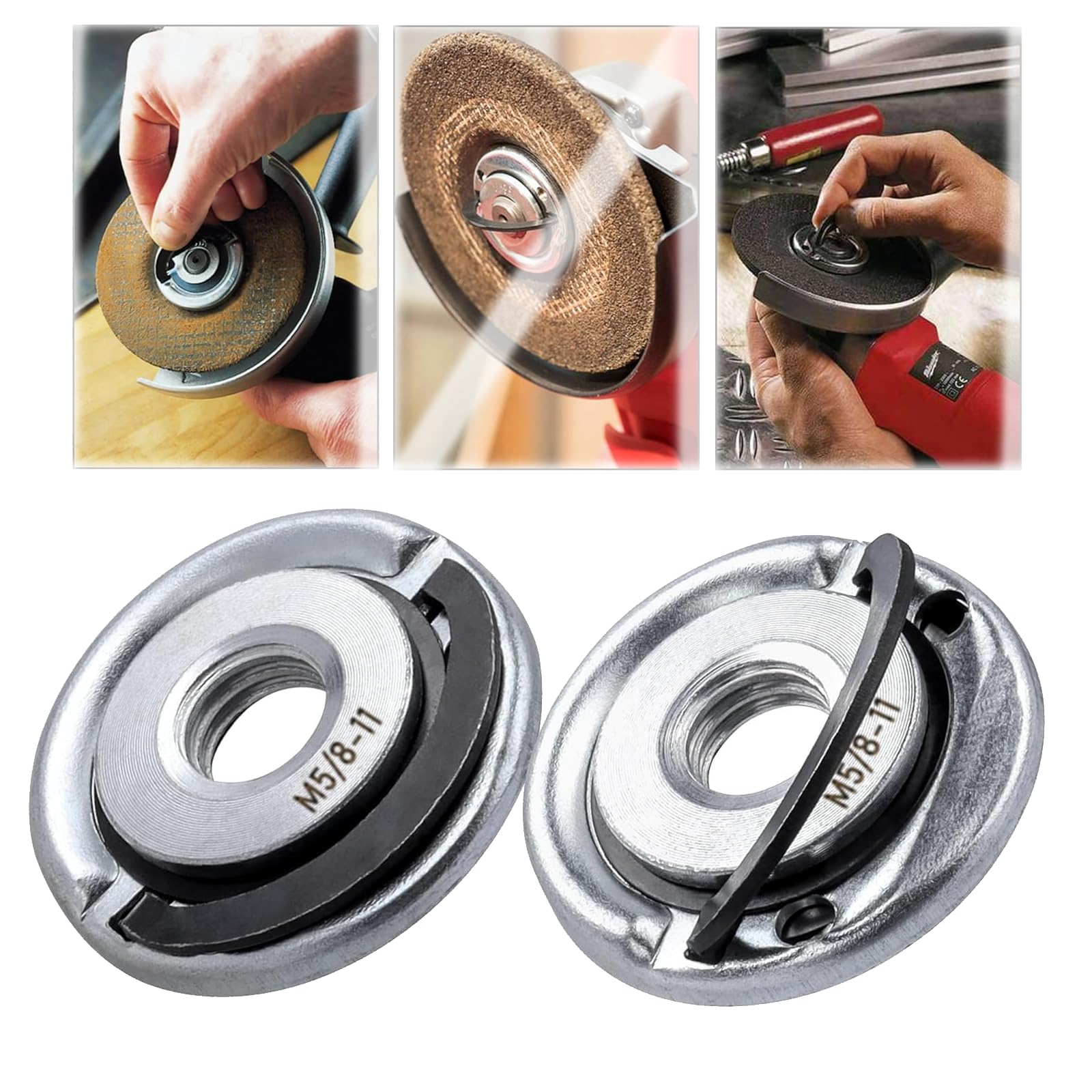 Angle Grinder Nut in Use