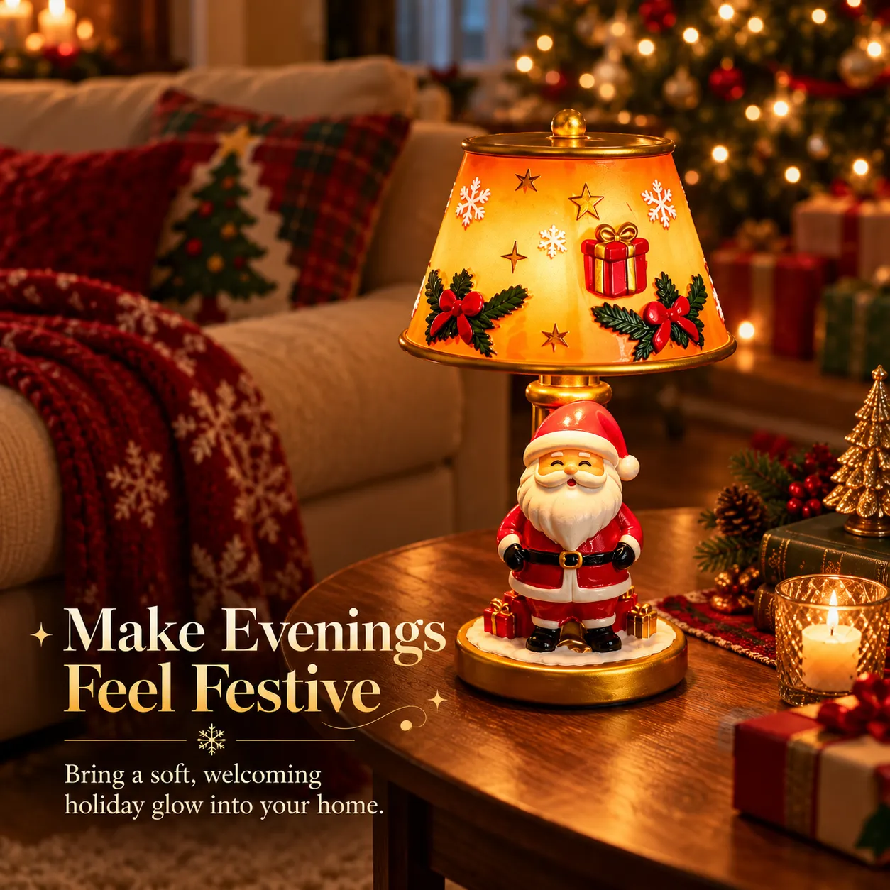 Make Evenings Feel Festive - Bring a soft welcoming holiday glow into your home