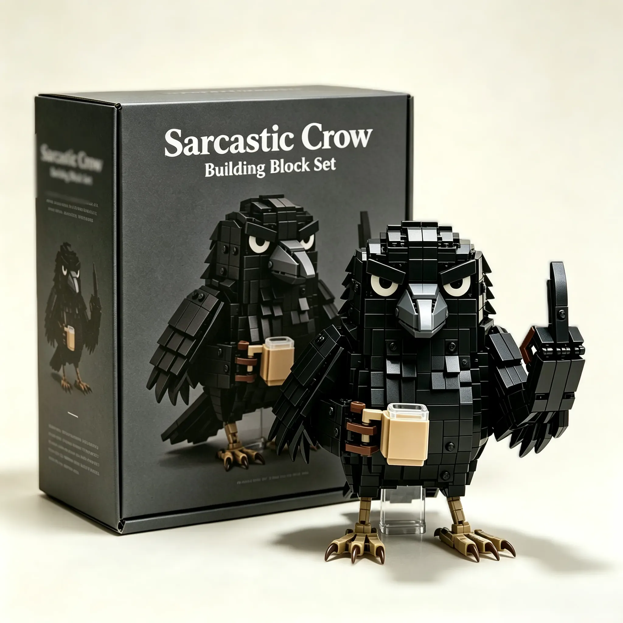 Sarcastic Crow byggklosspaket